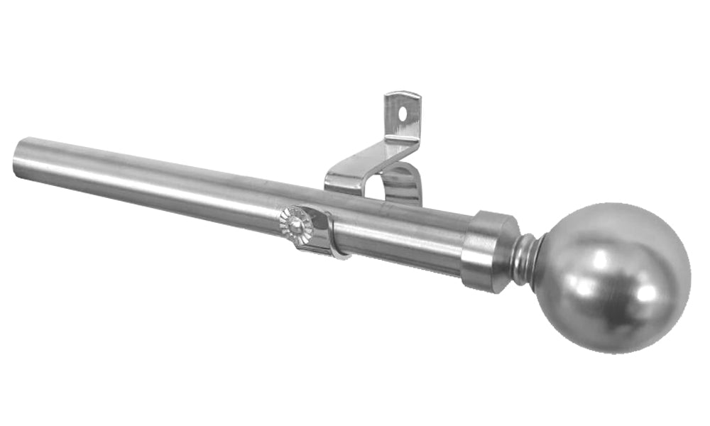 Single 25mm Curtain Rod, Stainless 1.0m6.0m Curtain Hardware