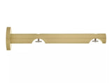 Double Channel Curtain Rod, 28mm Brushed Brass