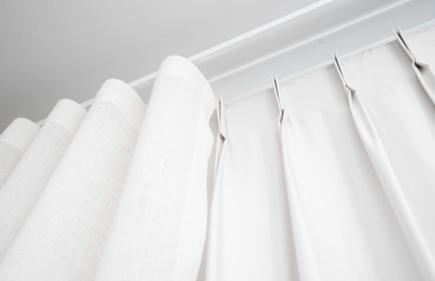 Wave Track + Standard Curtain Rail, Double System – Curtain Hardware ...
