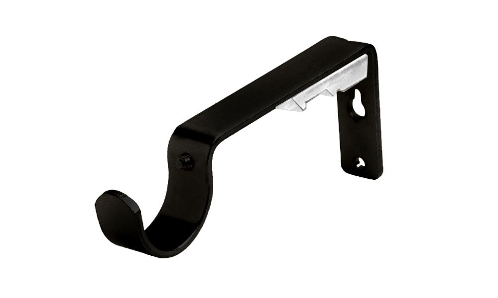 32mm Double Rod & Rail Bracket, Black – Curtain Hardware & Blinds Co.